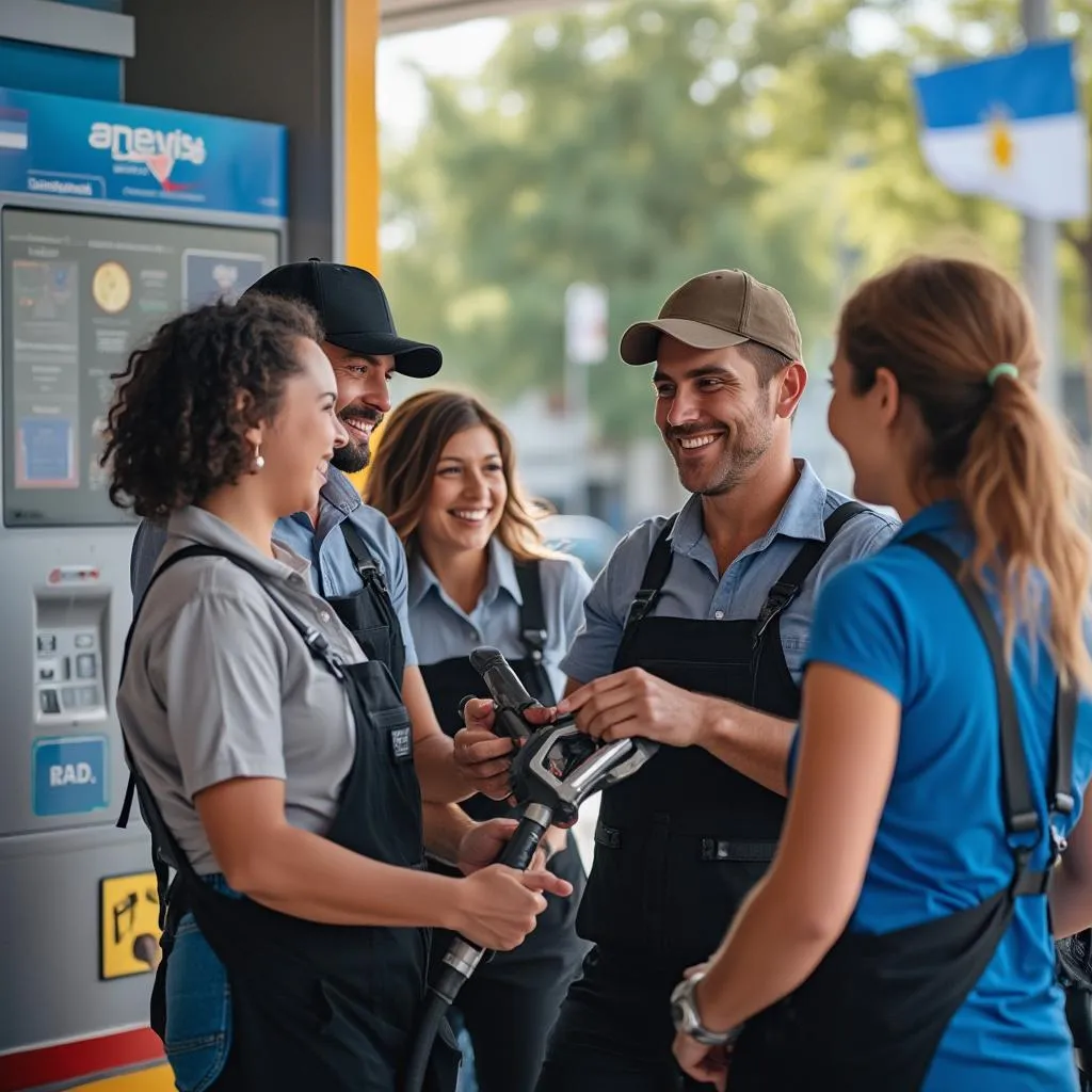 Camión cisterna de la empresa en ruta argentina